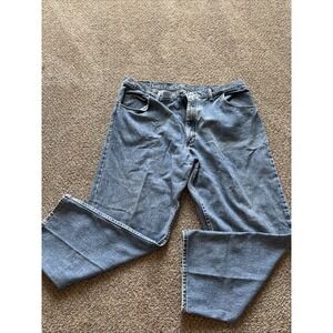 Vintage Mens Light Wash Wrangler Jeans Size 42X30‎